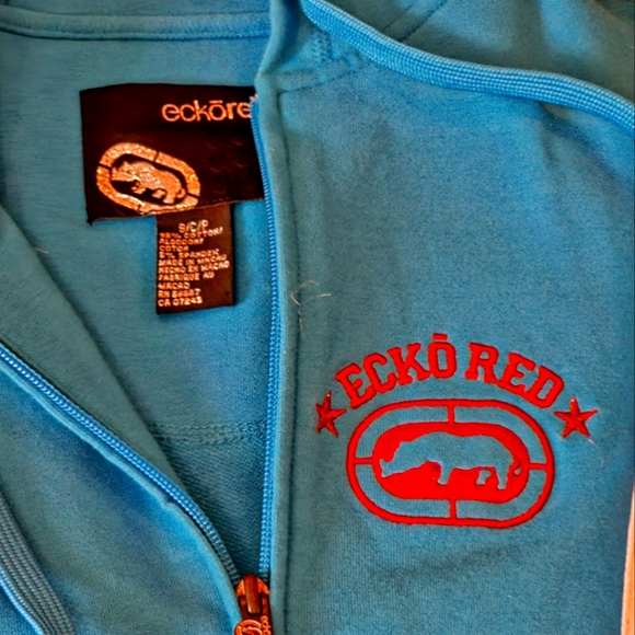 Ecko Red Sweatshirt Dress RARE sz Small - Picture 2 of 3